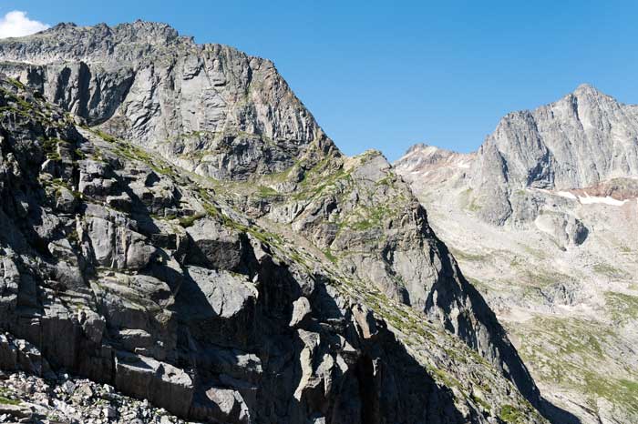 Paysages lors de la descente du Portillon